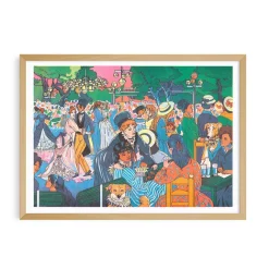 Boutiques de musées Affiche Bal du moulin de la Galette (Auguste Renoir) de María Jesús Contreras - Kiblind Sale