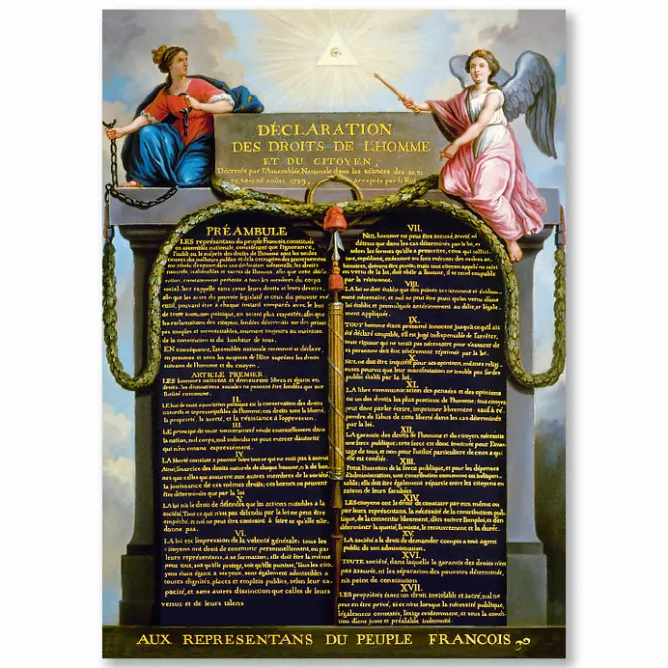 Boutiques de musées Affiche Déclaration des Droits de l'Homme et du Citoyen Best