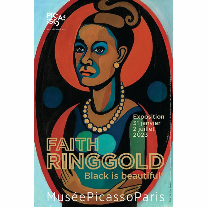 Affiches Et Reproductions<Boutiques de musées Affiche de l'exposition - Faith Ringgold. Black is beautiful - 40 x 60 cm
