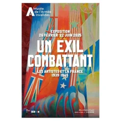 Affiches Et Reproductions<Boutiques de musées Affiche de l'exposition Un exil combattant. Les artistes et la France 1939-1945