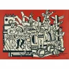 Boutiques de musées Affiche Fernand Léger - La Grande Parade sur fond rouge, 1953 Discount