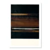 Boutiques de musées Affiche Pierre Soulages - Brou de noix sur papier, 2003 - 50x70 cm Discount