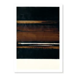 Boutiques de musées Affiche Pierre Soulages - Brou de noix sur papier, 2003 - 50x70 cm Discount