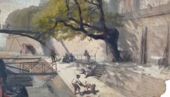 Boutiques de musées Album des vues de Paris, la berge sous le pont des Beaux-Arts (panneaux aluminium) New