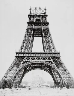 Boutiques de musées Album sur la construction de la Tour Eiffel (toiles encadrées) New