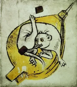 Boutiques de musées Animal fantastique allongé sur un soufflet (toiles sans cadre) Sale