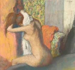 Toiles Encadrées|Affiches D'Art<Boutiques de musées Après le bain, femme s'essuyant la nuque (toiles encadrées)