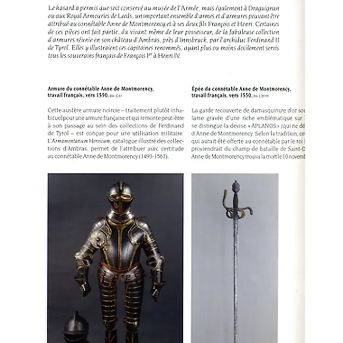 Boutiques de musées Armes et armures de saint Louis à Louis XIII - Trésors du département ancien - Musée de l'Armée