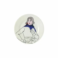 Art De La Table<Boutiques de musées Assiette à dessert en mélamine Portrait de Bonaparte - Sable - Ø 20cm - Petit Jour Paris