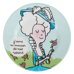 Art De La Table<Boutiques de musées Assiette Marie-Antoinette J'aime m'occuper de mes rosiers