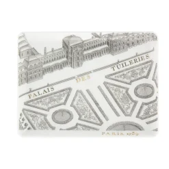 Art De La Table<Boutiques de musées Assiette rectangulaire "Plan de Turgot" - Or, Porcelaine