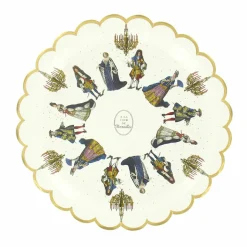 Boutiques de musées 8 Assiettes en carton "A la Cour de Versailles" New
