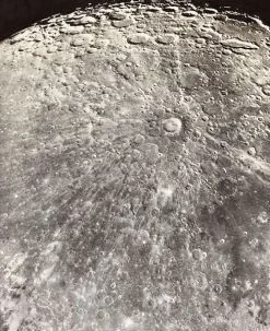 Affiches D'Art Encadrées<Boutiques de musées Atlas photographique de la lune, rayonnement de Tycho, phase croissante (affiches d'art encadrées)