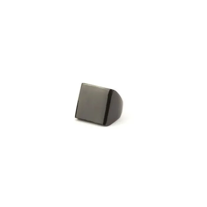 Bagues<Boutiques de musées Bague carrée en corne noire unie M