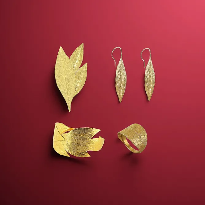 Boutiques de musées Bague Feuille de laurier Best