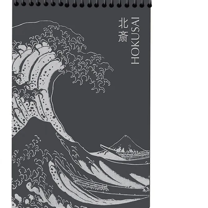 Cahiers Et Carnets<Boutiques de musées Bloc croquis à spirales Hokusai