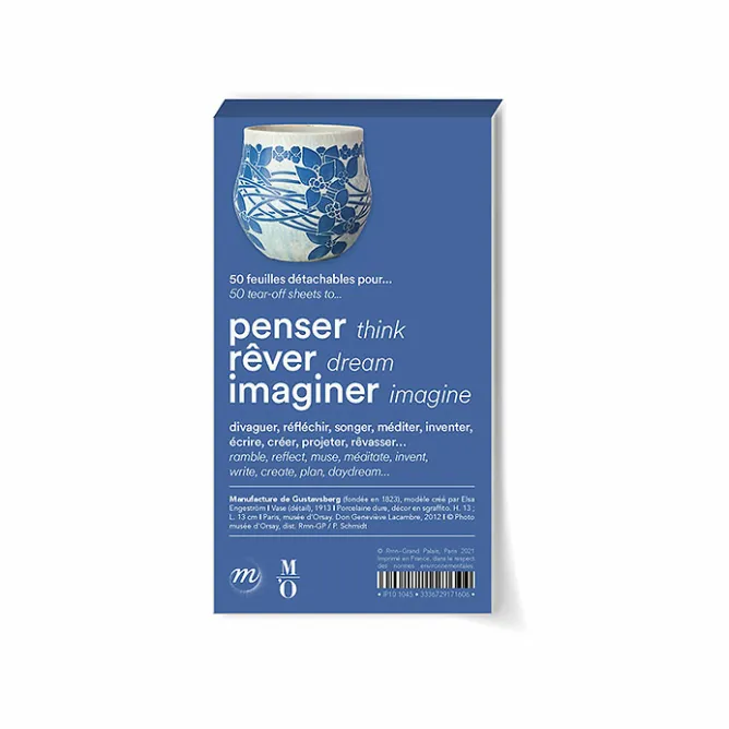 Boutiques de musées Bloc liste Elsa Engeström - Vase bleu de la Manufacture de Gustavsberg Discount