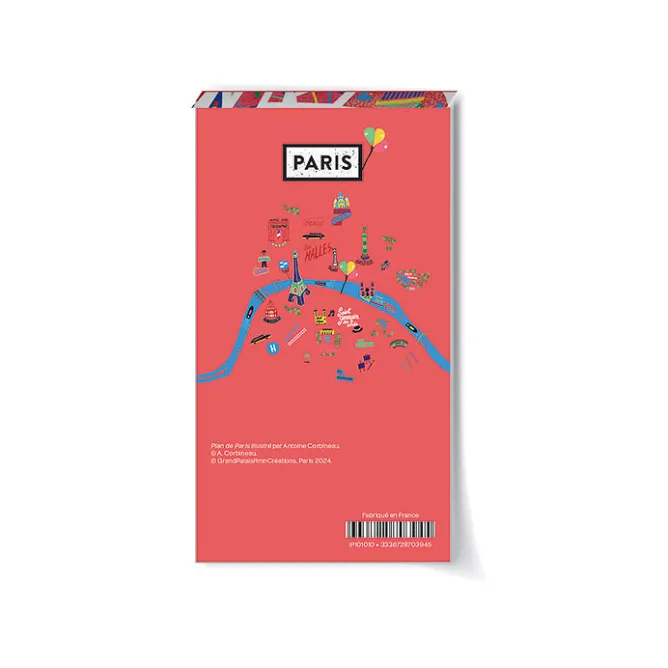 Boutiques de musées Bloc notes Antoine Corbineau - Plan de Paris Outlet
