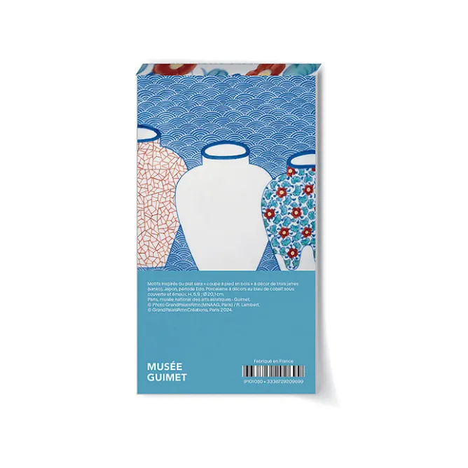 Boutiques de musées Bloc notes - Plat à décor de trois jarres (sanko) Sale