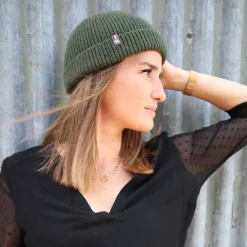 Accessoires<Boutiques de musées Bonnet Miki Docker vert - 100% laine recyclée