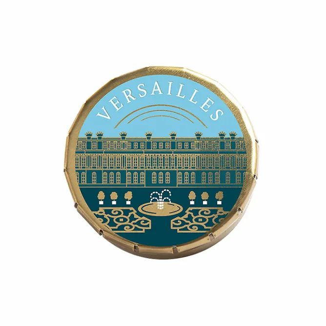 Boutiques de musées Boîte de bonbons saveur menthe - Façade Versailles Bleue Discount