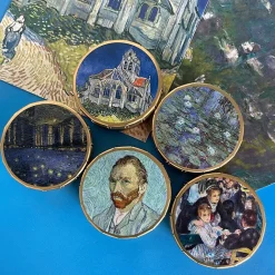 Alimentaire<Boutiques de musées Boîte de bonbons saveur menthe Vincent van Gogh - Portrait de l'artiste