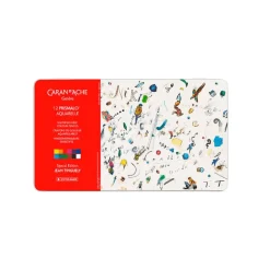 Boutiques de musées Boîte de 12 crayons de couleur aquarellables Prismalo™ Jean Tinguely New