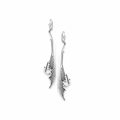 Boucles D'Oreilles<Boutiques de musées Boucles d'oreilles Art nouveau Cigogne