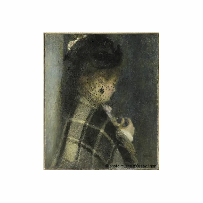 Boucles D'Oreilles<Boutiques de musées Boucles d'oreilles Auguste Renoir - Jeune Femme à la voilette - Oreilles percées