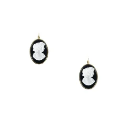 Boutiques de musées Boucles d'oreilles Camée Flore Outlet
