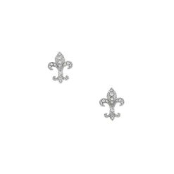 Boutiques de musées Boucles d'oreilles Clips Fleur de Lys Outlet