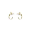 Boucles D'Oreilles<Boutiques de musées Boucles d'oreilles créoles dorées feuilles d'acanthe - Les Néréides