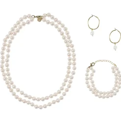 Boutiques de musées Boucles d'oreilles Créoles Perles de la Reine Discount