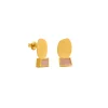 Boucles D'Oreilles<Boutiques de musées Boucles d'oreilles dorées Collage mauve - Joidart