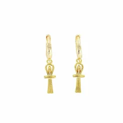 Boutiques de musées Boucles d'oreilles Égypte - Croix de vie Clearance