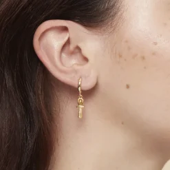 Boutiques de musées Boucles d'oreilles Égypte - Croix de vie Clearance