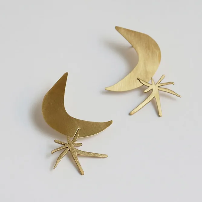 Boucles D'Oreilles<Boutiques de musées Boucles d'oreilles Joan Miró Lune et étoile
