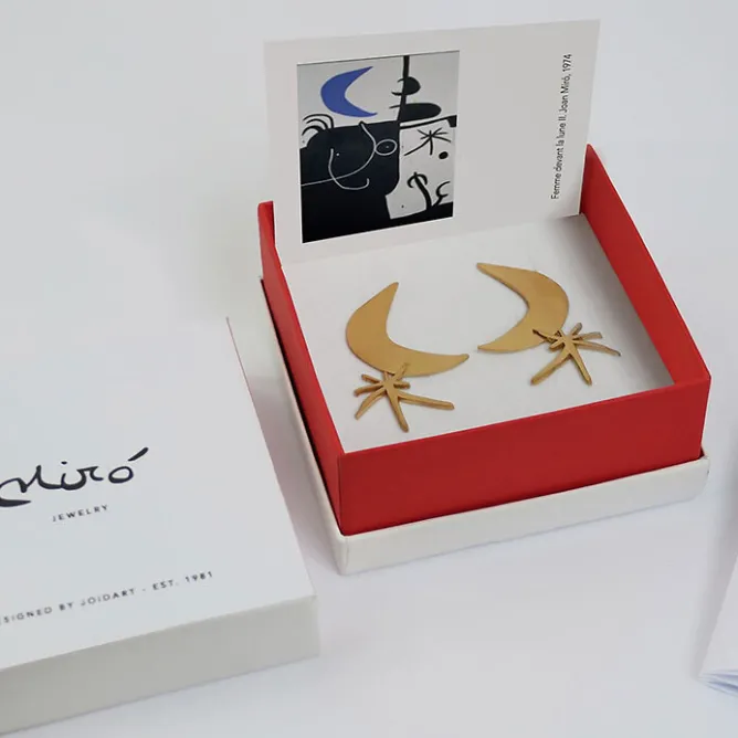 Boucles D'Oreilles<Boutiques de musées Boucles d'oreilles Joan Miró Lune et étoile