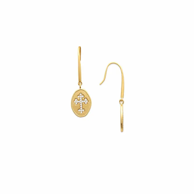 Boucles D'Oreilles<Boutiques de musées Boucles d'oreilles pendantes Croix
