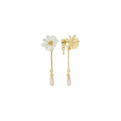 Boutiques de musées Boucles d'oreilles pendantes Fleur Blanche Berthe Morisot - Les Néréides X musée d'Orsay Sale