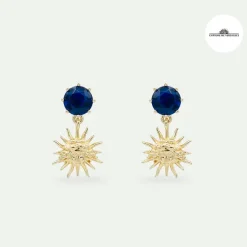 Boucles D'Oreilles<Boutiques de musées Boucles d'oreilles Soleil à tiges - Les Néréides