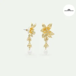 Boucles D'Oreilles<Boutiques de musées Boucles d'oreilles à tiges fleur de lys - Les Néréides