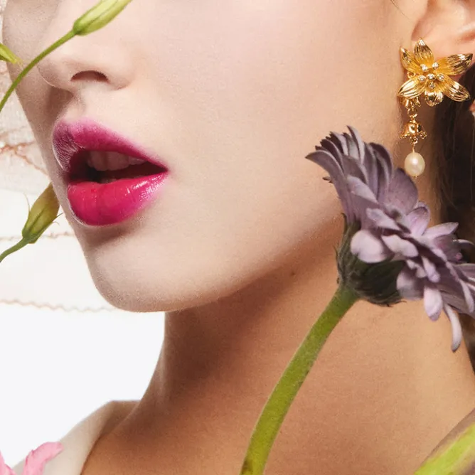 Boucles D'Oreilles<Boutiques de musées Boucles d'oreilles à tiges fleur de lys - Les Néréides