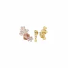Boucles D'Oreilles<Boutiques de musées Boucles d'oreilles tiges Fleurs roses Berthe Morisot - Les Néréides X musée d'Orsay