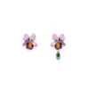 Boutiques de musées Boucles d'oreilles à tiges Violette - Les Néréides Discount