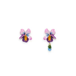 Boutiques de musées Boucles d'oreilles à tiges Violette - Les Néréides Discount