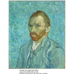 Boutiques de musées Boucles d'oreilles Vincent van Gogh - Portrait de l'artiste New