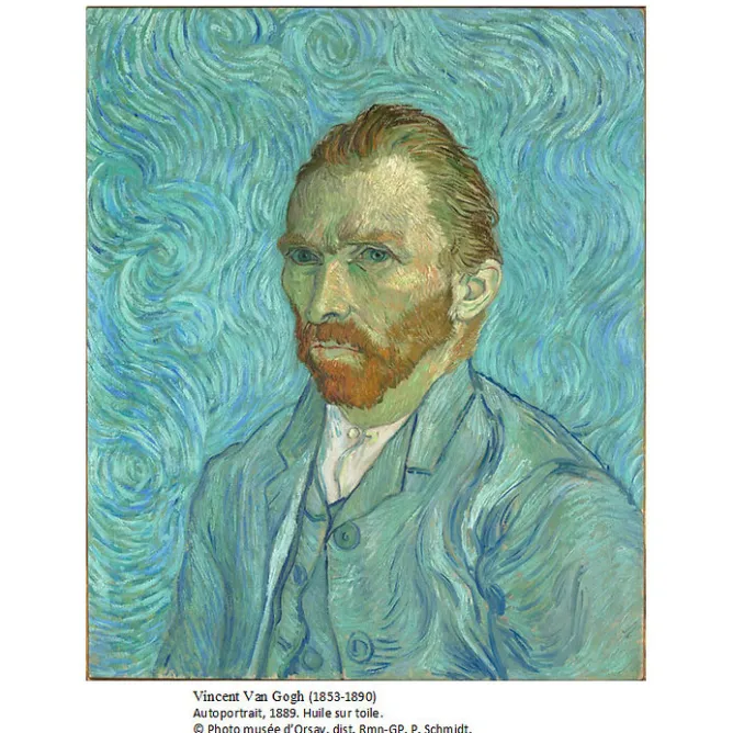 Boutiques de musées Boucles d'oreilles Vincent van Gogh - Portrait de l'artiste New