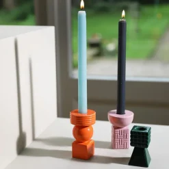 Boutiques de musées Bougeoir Stack Vert - Ø 5 cm Discount