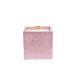 Art De La Maison<Boutiques de musées Bougie Cube - Béton Rose - Fleur de coton